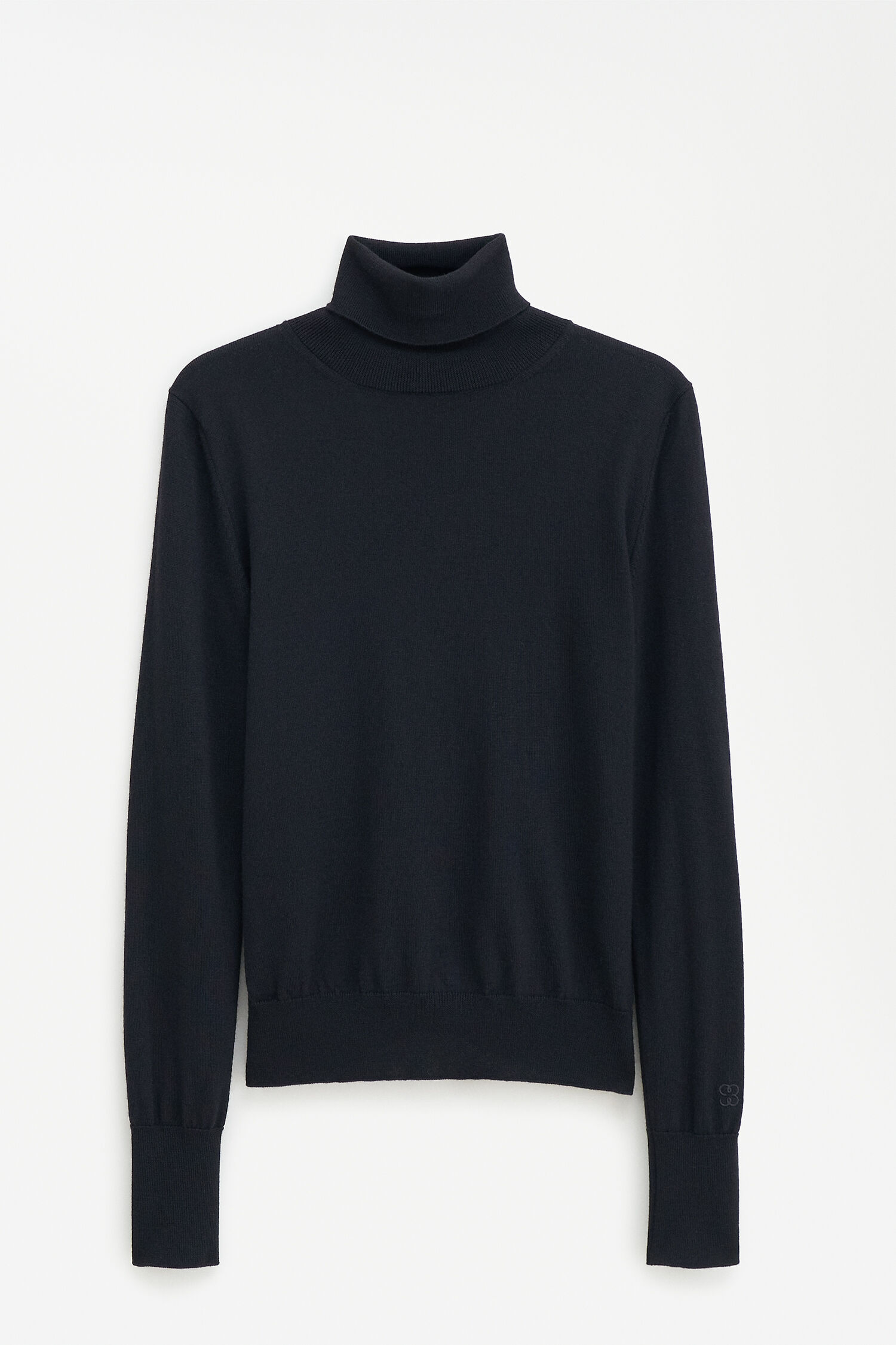 Black thick turtleneck sweater hot sale